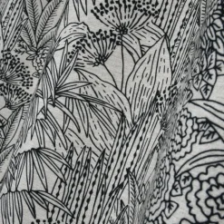 Rideau tamisant motif végétal exotique