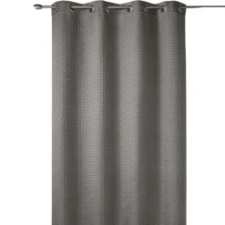 Rideau tamisant épais en jacquard uni à reliefs