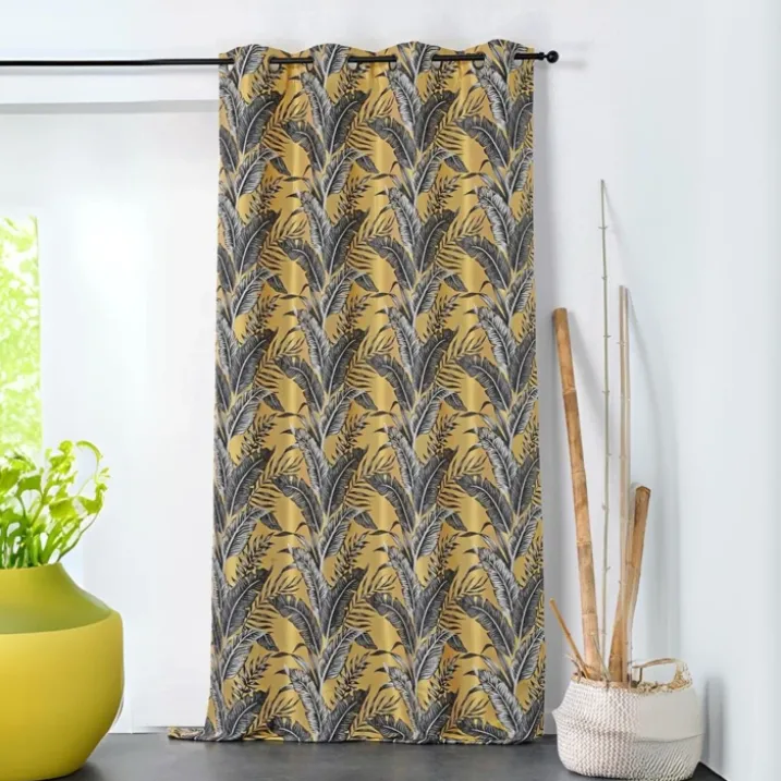 Rideau tendance aux impressions exotiques