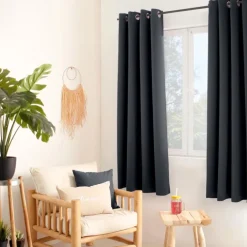 Rideau thermique en microfibre doublée