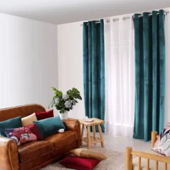 Rideau uni en velours