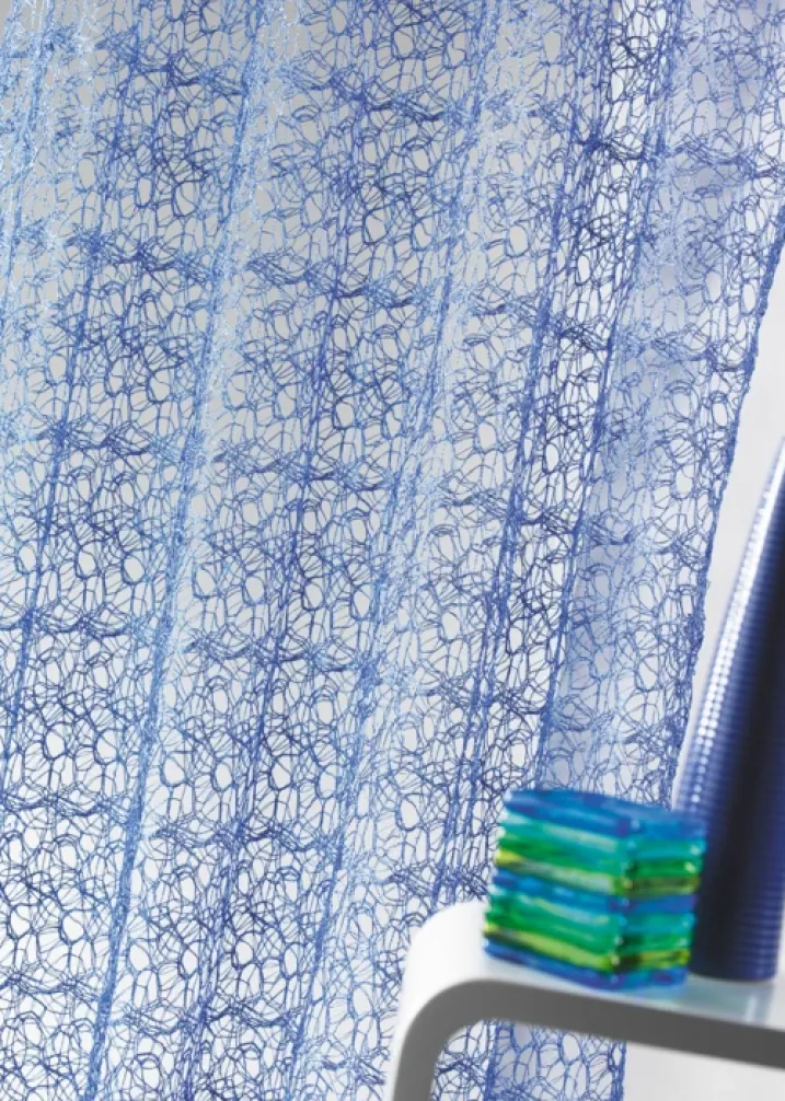 Rideau voilage broderie ton sur ton