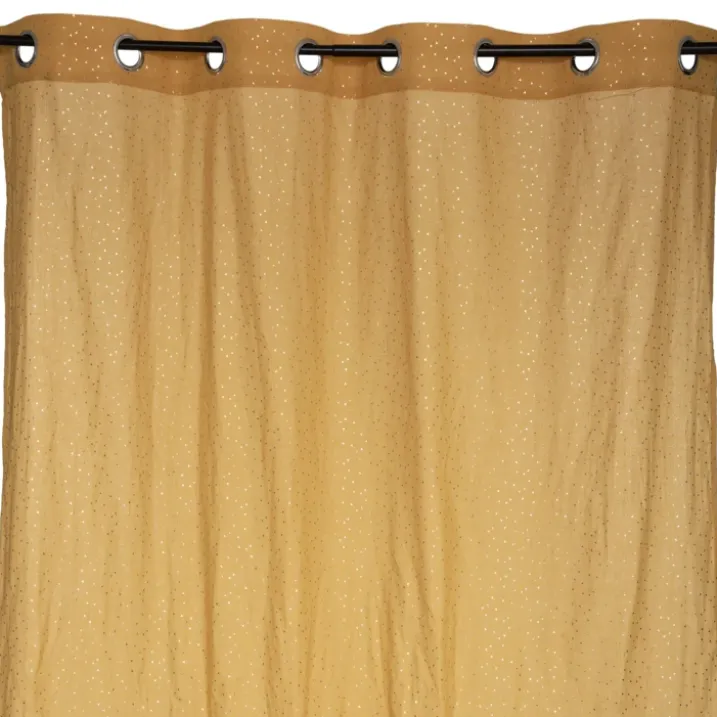 Rideau Voilage gaze de coton motifs brillants