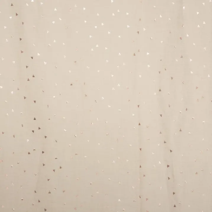 Rideau Voilage gaze de coton motifs brillants