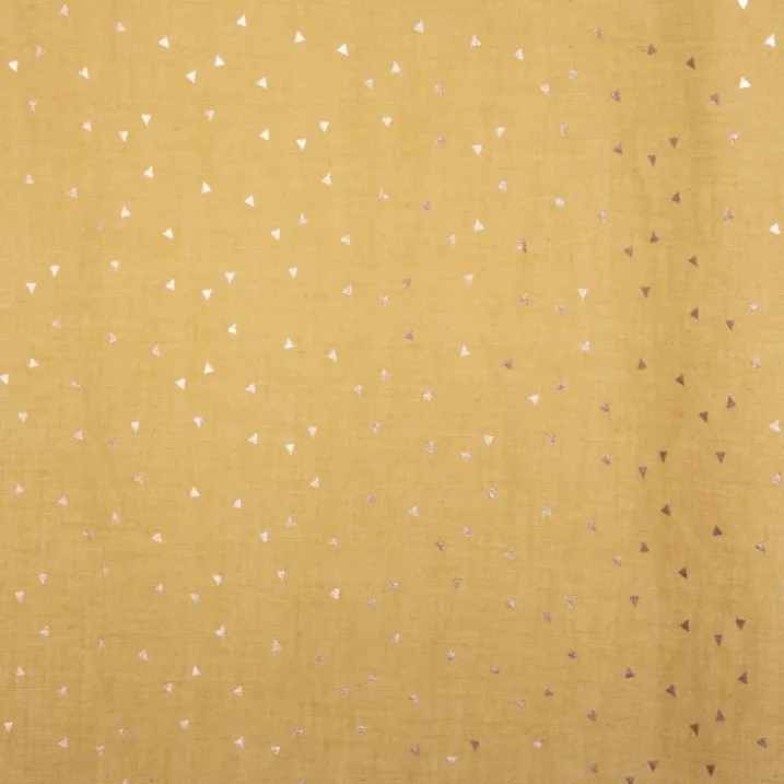 Rideau Voilage gaze de coton motifs brillants