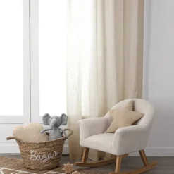 Rideau Voilage gaze de coton motifs brillants