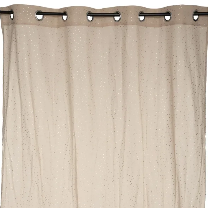 Rideau Voilage gaze de coton motifs brillants