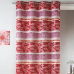Rideaux en jacquard à rayures horizontales