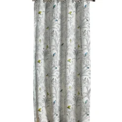 Rideaux Jacquard imprimé floral et perroquets