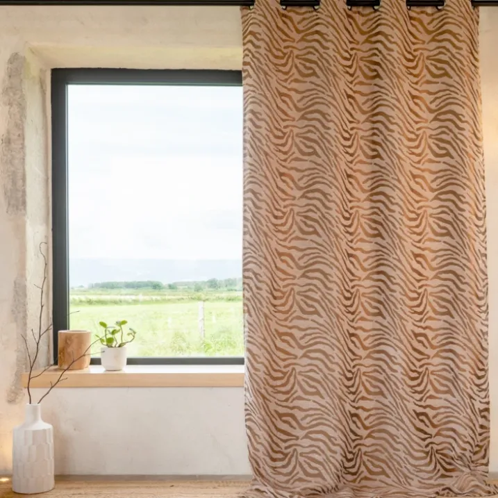 Rideau zèbre tissu chenille