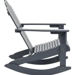 Rocking chair de jardin en bois