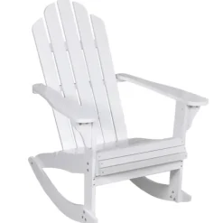 Rocking chair de jardin en bois