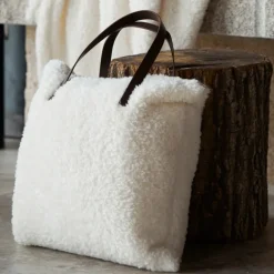 Sac Sherpa avec anses imitation cuir