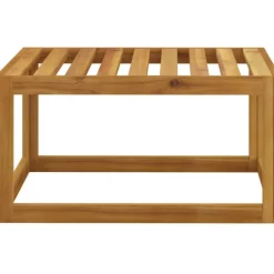 Salon de jardin 8 pcs en acacia avec coussin