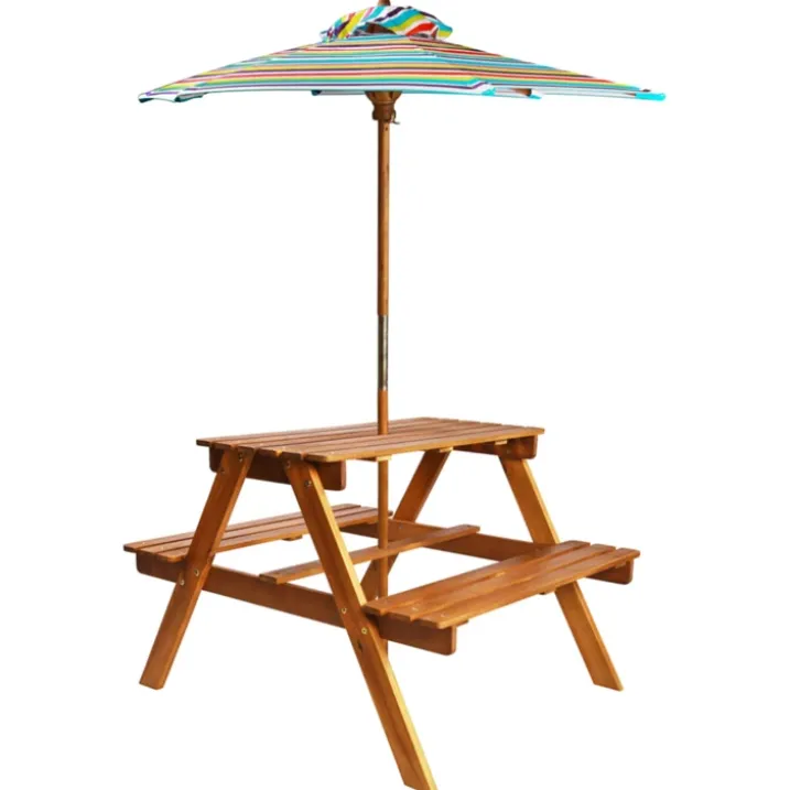 Salon de jardin pour enfant avec parasol