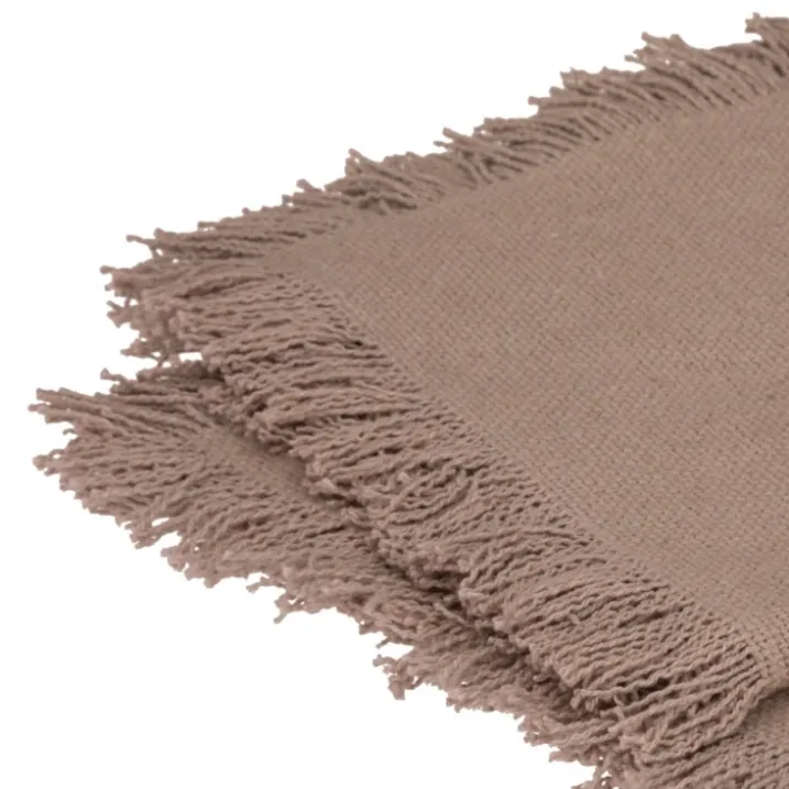 Serviette de table à franges x 2