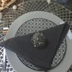 Serviette de table unie et colorée