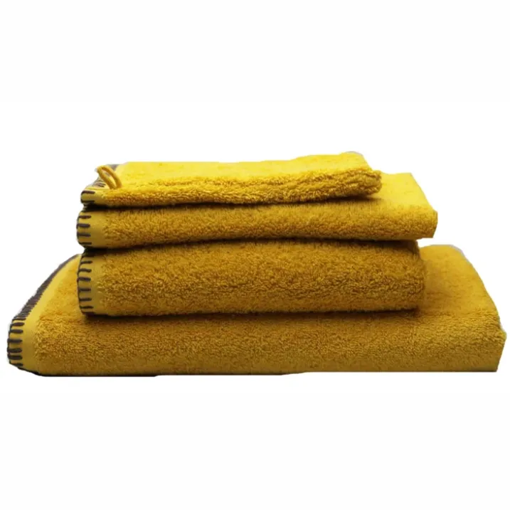 Serviette Grand Hotel surpiqure noire
