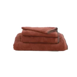 Serviette Grand Hotel surpiqure noire