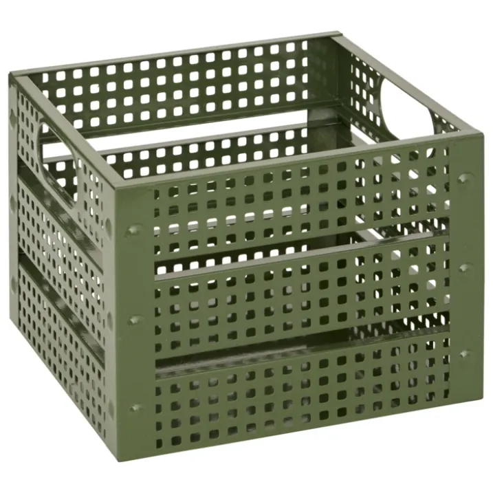 Set de 4 caisses de rangement en métal empilables