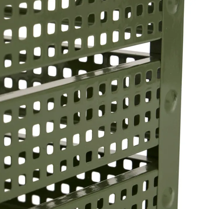 Set de 4 caisses de rangement en métal empilables