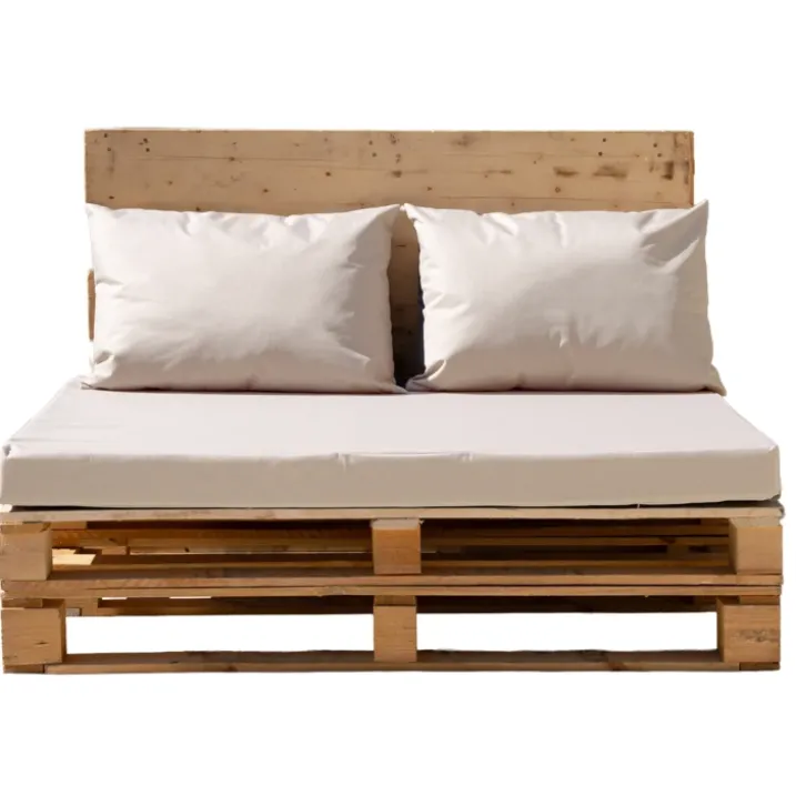 Set de 3 coussins palette extérieurimperméable et déhoussable MINORQUE