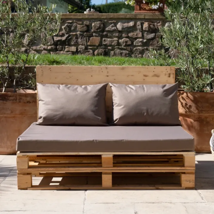 Set de 3 coussins palette extérieurimperméable et déhoussable MINORQUE