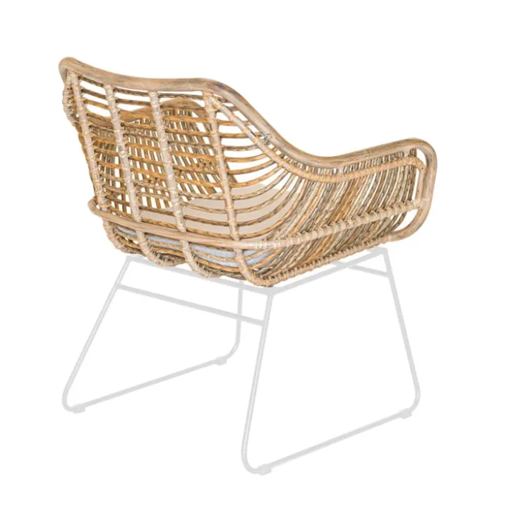 Set de 2 fauteuils en résine tressée imitation rotin