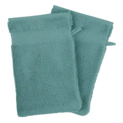 Set de 4 gants de toilette en coton Mirmande