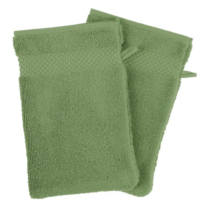Set de 4 gants de toilette en coton Mirmande