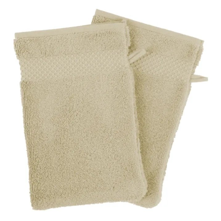 Set de 4 gants de toilette en coton Mirmande