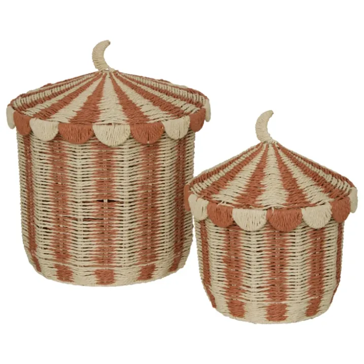 Set de 2 paniers cirque pour enfant