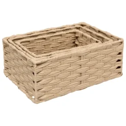 Set de 3 paniers tressés