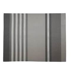 Set de table en plastique à rayures