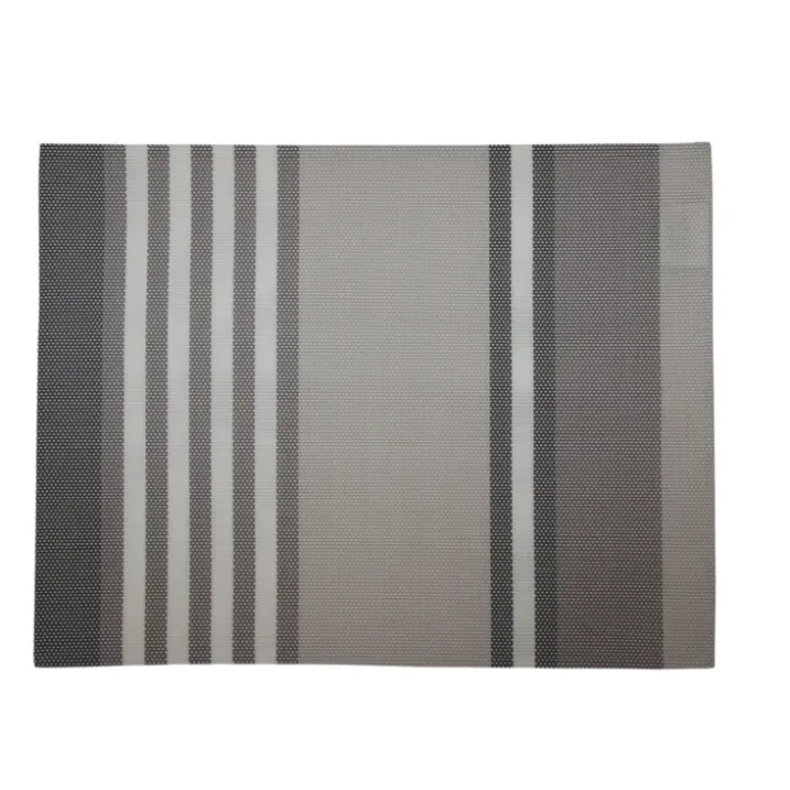 Set de table en plastique à rayures