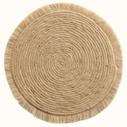 Set de table frangé en jonc
