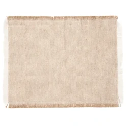Set de table à franges bicolore