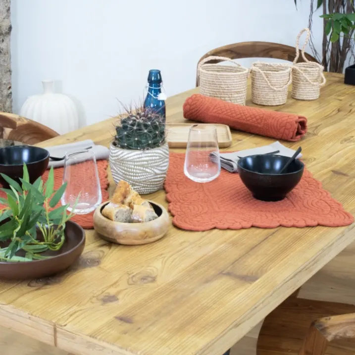 Set de table morphée coton matelassé