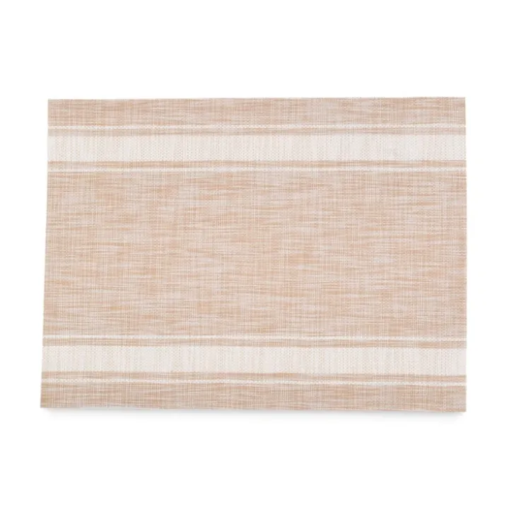 Set de table rectangle tissé rayé