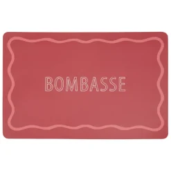 Set de table rectangulaire avec inscription Bombasse