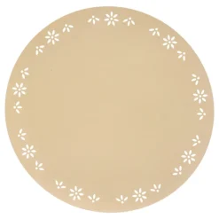 Set de table rond décoratif avec motif floral