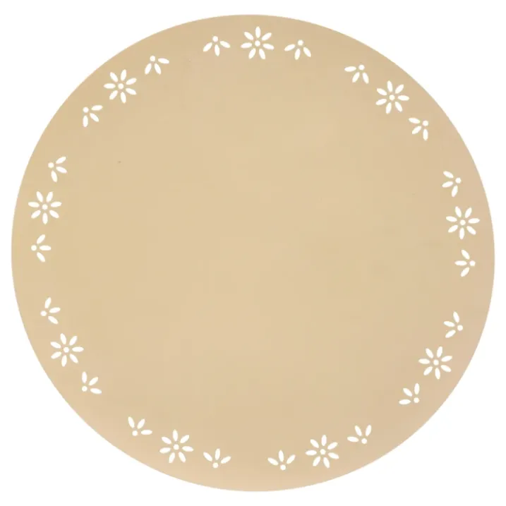 Set de table rond décoratif avec motif floral