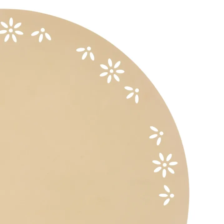 Set de table rond décoratif avec motif floral