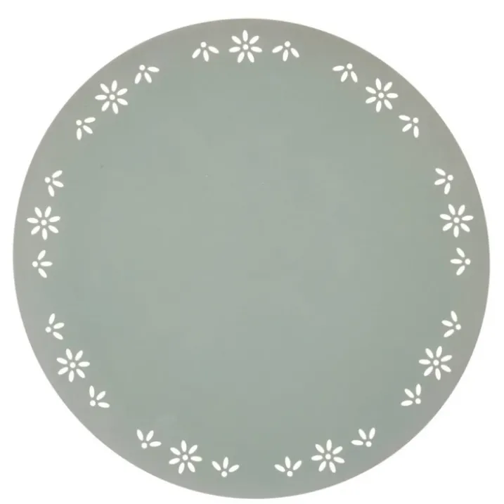 Set de table rond décoratif avec motif floral
