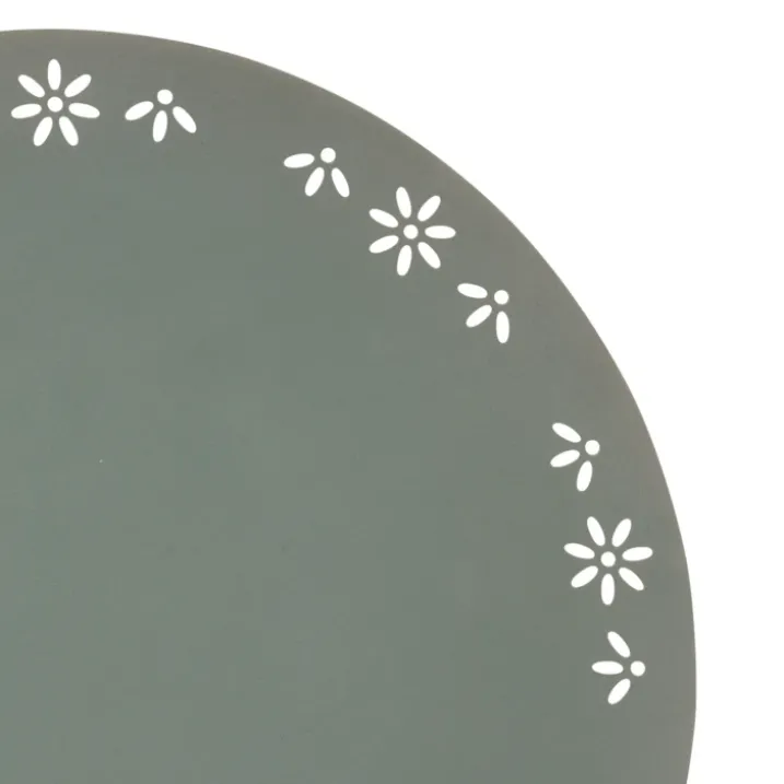Set de table rond décoratif avec motif floral