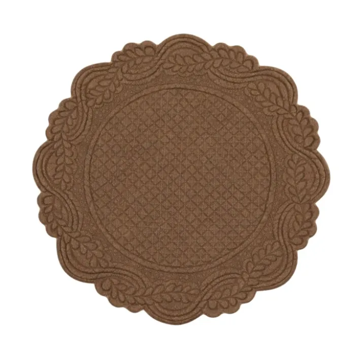 Set de table rond lavable matelassé coton