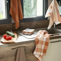 Set de 3 torchons cuisinecoton 50x70 cm