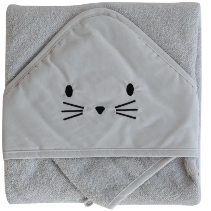 Set sortie de bain et gant lapin