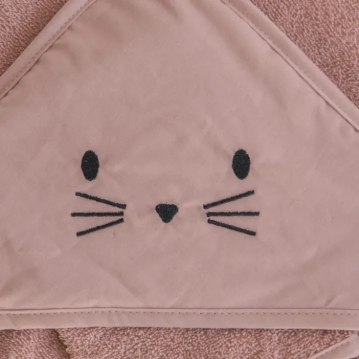 Set sortie de bain et gant lapin