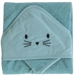 Set sortie de bain et gant lapin
